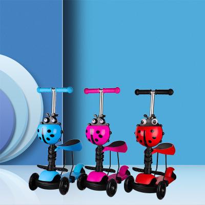 China Hot sale high quality wholesale best price child electric balance ladybug children 3 wheel kick cooter for sale