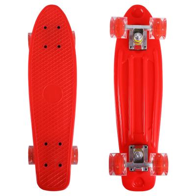 China Plastic Most Popular Children's Scooter With Lightweight Small Fishboard Skateboard Kids Outdoor Skateboard for sale