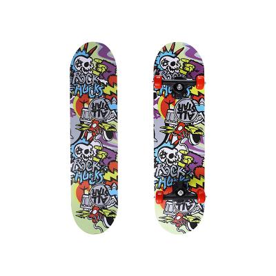 China New Adult Sale Double Sided Sticker Skateboard Skate Board Adults Teens Kids Long Board Skateboard for sale