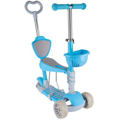 China Widened Foot Three Kids Instant Scooter/Wholesale Cheap Instant PU Wheel Design Folding Kids Scooter Pedal Bike Wheels New In Stock for sale