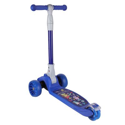 China Outdoor three-wheel widened children s instant wheel PU factory directly supply new style single roller scooter for sale