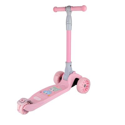 China Hot-selling new widened style PU wheel flash style classic and durable children s 3 wheel scooter for kids for sale