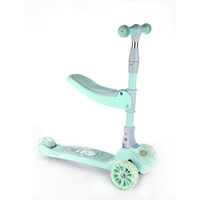 China Hot Selling Widened Flash Wheel Children's Gift PU Scooter Children's Scooter 3 Wheels Kick Scooter for sale