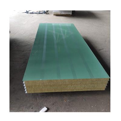 China Industrial Cheap Price Rock Wool Sandwich Panel Clean Room Ceiling For Clean Room Project for sale