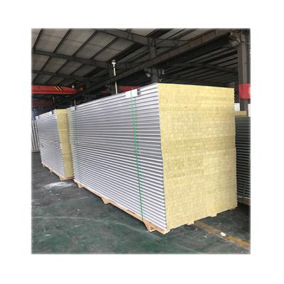 China Industrial Metal Rock Wool Thermal Insulated Modular Wall Panel System For Clean Room for sale