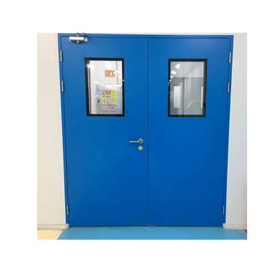 China Industrial Clean Room High Efficient Soundproof Pharmaceutical Door Double Leaf Door for sale