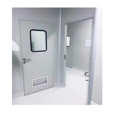 China industrial cheap price high efficiency interlock door clean room gmp swing steel clean room door for sale