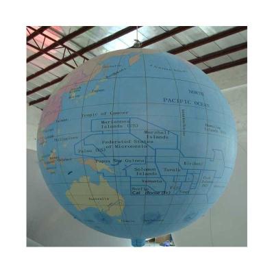 China Advertising Inflatable Globe Earth Activities Sky Earth Globe Ball Hanging Sphere for sale