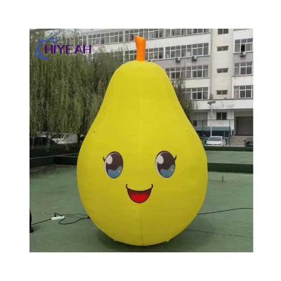 China Cheap Giant Inflatable Fruit Pear Air Inflatable Advertising Decoration Price Vegetable On Sale for sale