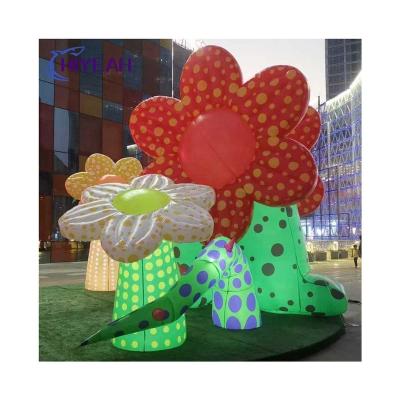 China Cheap Price Romantic Wedding Decoration Flowers Inflatable Led Flower Sun Flower Advertising for sale