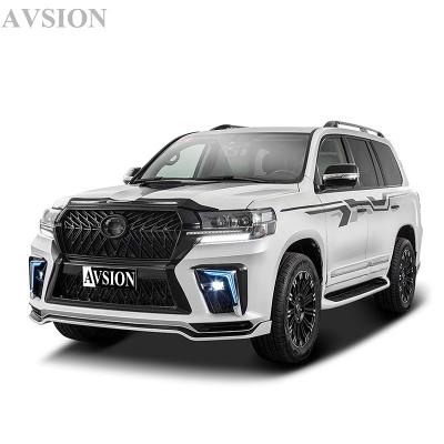 China Plastic Body Kit ABS PP Material For Toyota Land Cruiser Change To E Model With Set Front/Rear Bumper Grille for sale