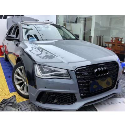 China New Plastic Facelift Body Kit For Audi A8 S8 11-18 RS8 Upgrade To Style PP Plastic Body Parts Include Front Bumper Set for sale