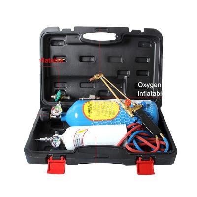 China Portable Welding Torch Gas Welding Air Conditioner/Refrigerator/Jewelry/Medical/Communication Machine with Oxygen Butane Gas Cylinder Tanks for sale