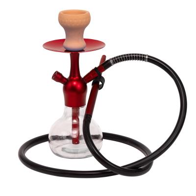 China New Design Resin Small Shisha Hookah Hot Selling Aluminum Glass Hookah Shisha Portable Shisha With Bag for sale