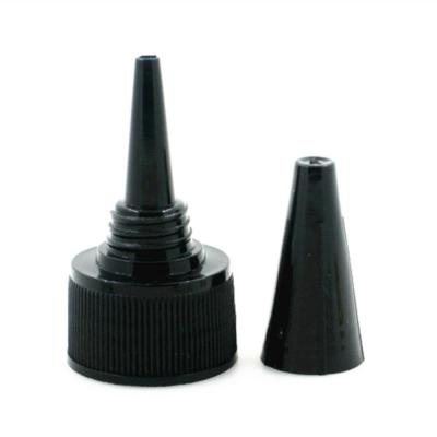 China Non Spill Plastic Dispensing Cap 20-410 Ribbed Twist Top Cap With PE Pad 10pc/pack for sale