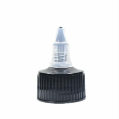 China Non Spill Plastic Dispensing Cap 24-410 Ribbed Twist Top Cap With PE Pad 10pc/pack for sale