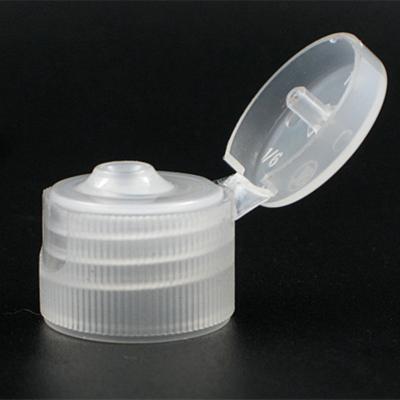 China Non Flip 18-410 Plastic Dispensing Cap Ribbed Plastic Flip Top Snap Cap 10pc for sale