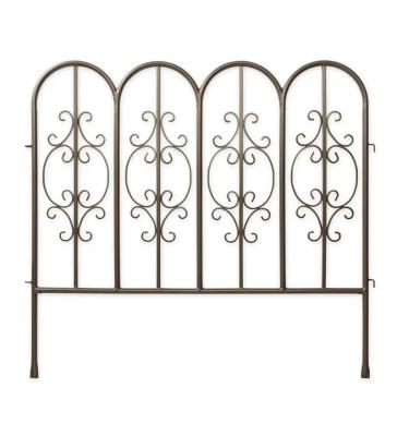 China Garden Fence Outdoor Decorative Fencing Corrosion Resistant Landscape for sale