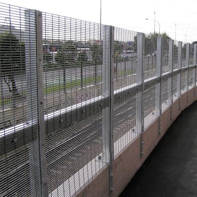 China High Security Easily Assembled PVC Coated Anti Climb Europe 358 Fence Panels For Prison / Garden / Airport / Railway for sale