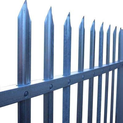 China Hot Sale Easily Assembled Heavy Duty Galvanized Palisade Fence Panels Iron Metal Fence for sale