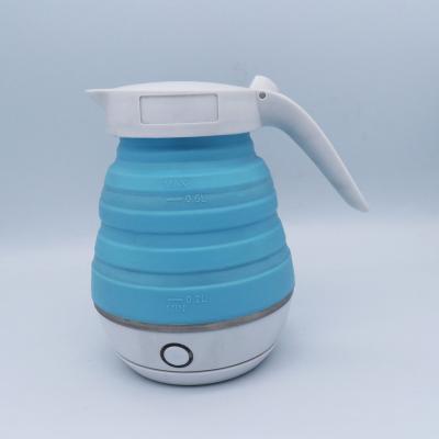 China Easy-to-use 360 ​​degree rotation base--folding silicone pot for space-saving electric kettle for sale