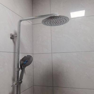 China Without diverter Factory Price Design Ultrathin Top Round ABS Plastic Hot Selling Overhead Shower And Hand Shower Set For Shower Faucet for sale