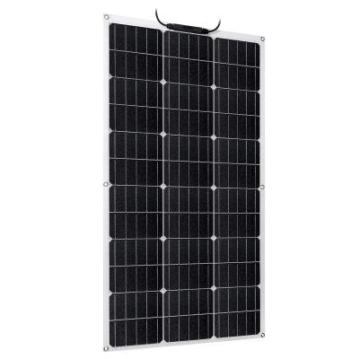 China Solar energy is converted into electricity 18V High Efficiency Monocrystalline Flexible Emergency Charging Outdoor Solar Cells Battery Boat Charger 200W Solar Panel for sale