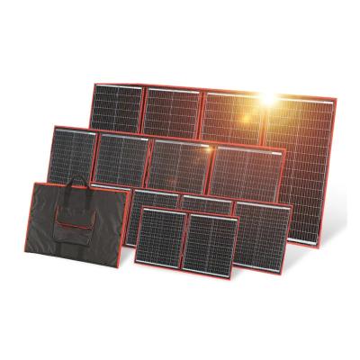 China Solar energy is converted into electricity 18V 100W 160W 200W 300W Flexible Foldable Solar Panel 12V Controller Portable Solar Panel Russia for sale