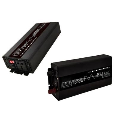 China 3000W 3500W Power Inverter Car/Home Digital Display Power Converter DC 12V/24V To AC 220V Pure Sine Wave Inverter 25x13x7cm for sale