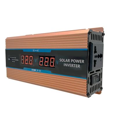 China 6000W/4000W Modified Sine Wave Inverter Solar DC12V/24V To AC 220V Transformer AC USB Charger Converter Adapter Auto Parts 16.7 x11x5.4cm for sale