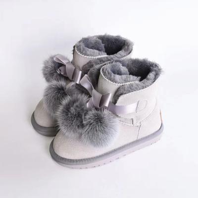 China Around 2021 Wholesale Fashion Sheepskin Platform Fall Fur Kids Toddler Lil Girl Designer Boots Baby Winter Boot Outdoor Shoes for sale