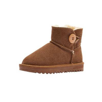 China Around the 2021 hot sale style classic brand designer brand fur boots baby children's winter flat warm luxury baby boot for sale