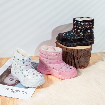 China Insulative Thick Bottom Kids Baby Toddler Shoes Cotton Baby Boots Novelty Snow Boots For Kids Baby Winter Boots for sale