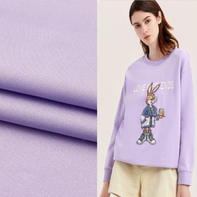 China Autumn Tear-Resistant Pure Cotton Factory Direct Plain Weave Multicolor Soft Sweater Fabric for sale