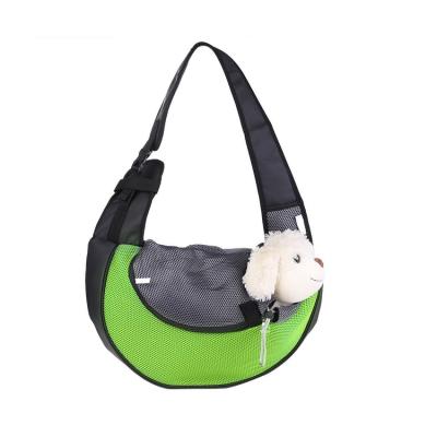 China Factory 46x26x13cm Breathable Custom Made Simple Single Shoulder Strap Pet Carrier Bag for sale