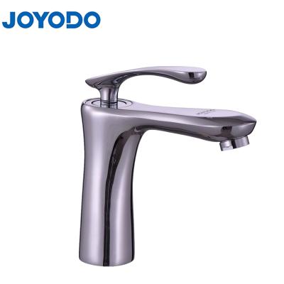 China Brass Faucets New Design Metered Single Handle Deck Mounted Bathroom Mixer Tap Bathroom Basin Faucet for sale