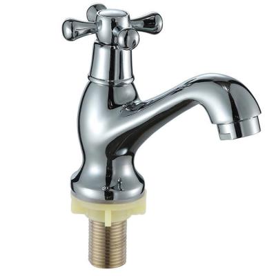 China Artistic Brass Metered Faucets Bathroom Faucet Hose Basin Wall Mounted Single Lever Hot And Cold Chromed Faucet for sale