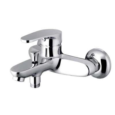 China Without Slide Bar Single Lever Stainless Steel Wall Mounted Faucet For Bathroom for sale