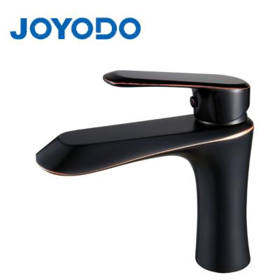 China Thermostatic Original Design Bathroom Faucets JOYODO Brass Matte Black Basin Faucet for sale