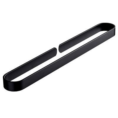 China JOYODO Bathroom Black Square Aluminum Space Durable No Drilling Towel Rack for sale