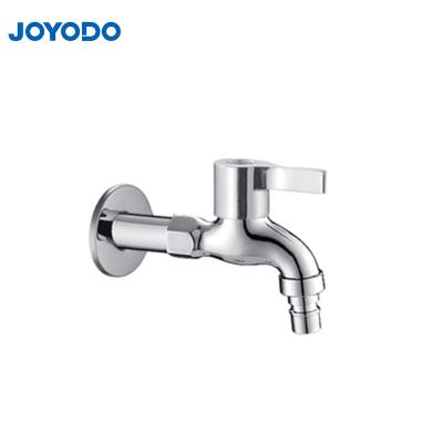 China Quick Open Brass Basin Long Handle Wall Mounted Cold Water Faucet Bibcock for sale