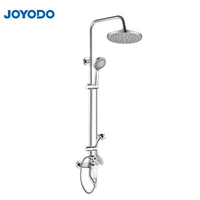 China With slide bar brass rain shower set with shower head and faucet for sale