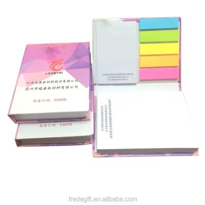 China Combination Hard Square Cover Notepad 106*78cm Colorful Cardboard Cover Sticky Note With Color PET for sale