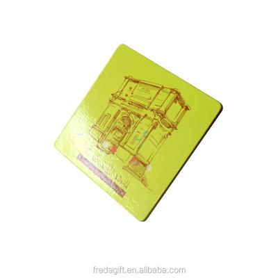 China MDF Viable With Cork Back Coasters With Design UV Printing Colored Wooden Coaster For Beverage for sale