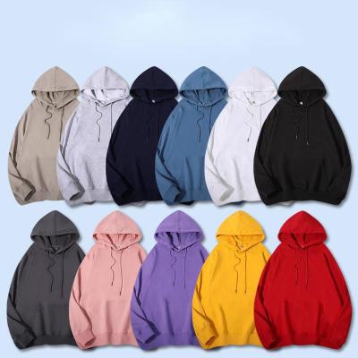 China 270gsm 100%Cotton Terry Wholesale Pullover Custom Logo oversized women's unisex anti-pilling hoodies plus size for sale