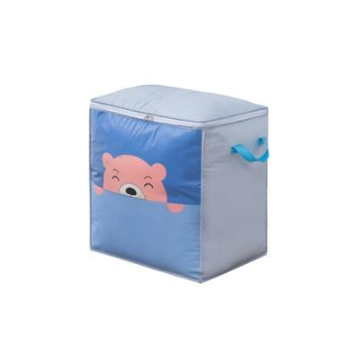 China Wholesale Viable High Quality Portable Foldable Cute Cartoon Storage Quilt Luggage Cabinet Storage Bag for sale