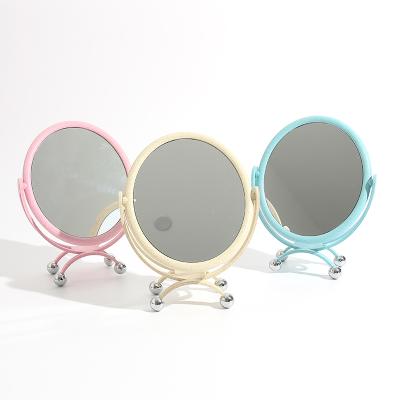 China Samll Quantity Acceptable Travel Smart Mirror Standing Round Dressing Mirror for sale