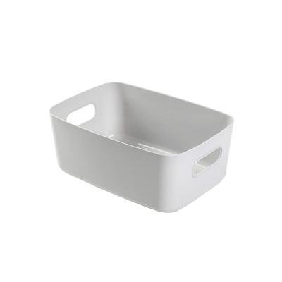 China Large Home Viable Plastic Kitchen Snack Basket Storage Egg Storage Box Cosmetics Table Top Storage Box for sale