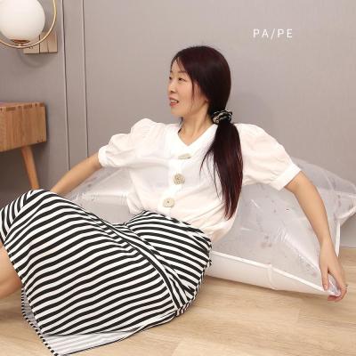 China Home Sustainable Reusable Plastic Vacuum Space Saver PA+PE Compressed Storage Bag For Clothing for sale