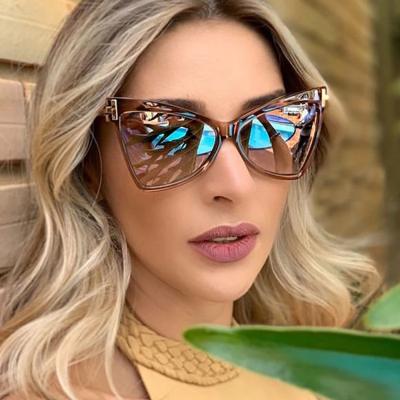 China Polarized Women's T-shaped Sunglasses Custom Butterfly Logo Sunglasses Ladies Gafas De Sol Sun Glasses Fashion New for sale